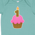 thumbnail image 4 of Inktastic Pink 1st Birthday Cupcake Girls Baby Bodysuit, 4 of 5