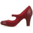 thumbnail image 3 of Journee Womens Siri Round Toe Block Heel Mary Jane Pumps, Widths Available, 3 of 10