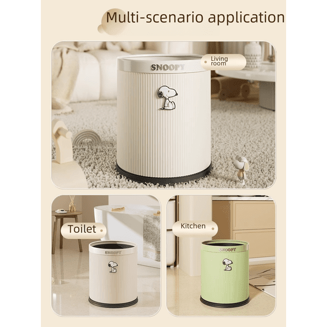 Cubo de basura para el hogar, inodoro, dormitorio, gran capacidad, sala de estar, cocina, cubo de aspecto alto