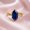 Rose Plated, variant on 3CT Dutch Marquise Blue Sapphire Solitaire Ring, 925 Sterling Silver Yellow Gold Plated Ring, Promise Ring, September Birthstone Ring, Handmade Jewelry, Gift For Her
