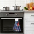 thumbnail image 6 of Wobogo Red Butterfly Hand Towel Set of 2 Absorbent for Kitchen and Bathroom With Velcro Hanging Loop 18.2×14in, 6 of 7