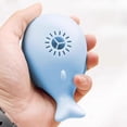thumbnail image 1 of Juguete flotante de ballena eléctrica con 2 bolas pequeñas, divertido de 11 x 7 x 5 cm para juegos en interiores, versátil, ligero y con carga USB. Azul, 1 of 10