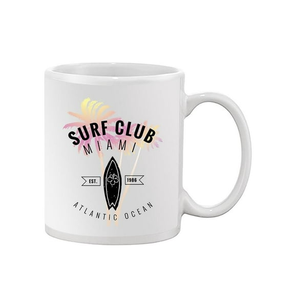 Surf Club Miami Board Mug  -Image by Shutterstock,