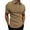 Khaki, variant on YuXingFu Men'S Shirts Xxl Clothes Under $5.00 Men Tshirts Mens Shirts Short Sleeve Shirts Wine M Men Casual Solid Turndown Pullover Patchwork Zipper Short Sleeve Blouse