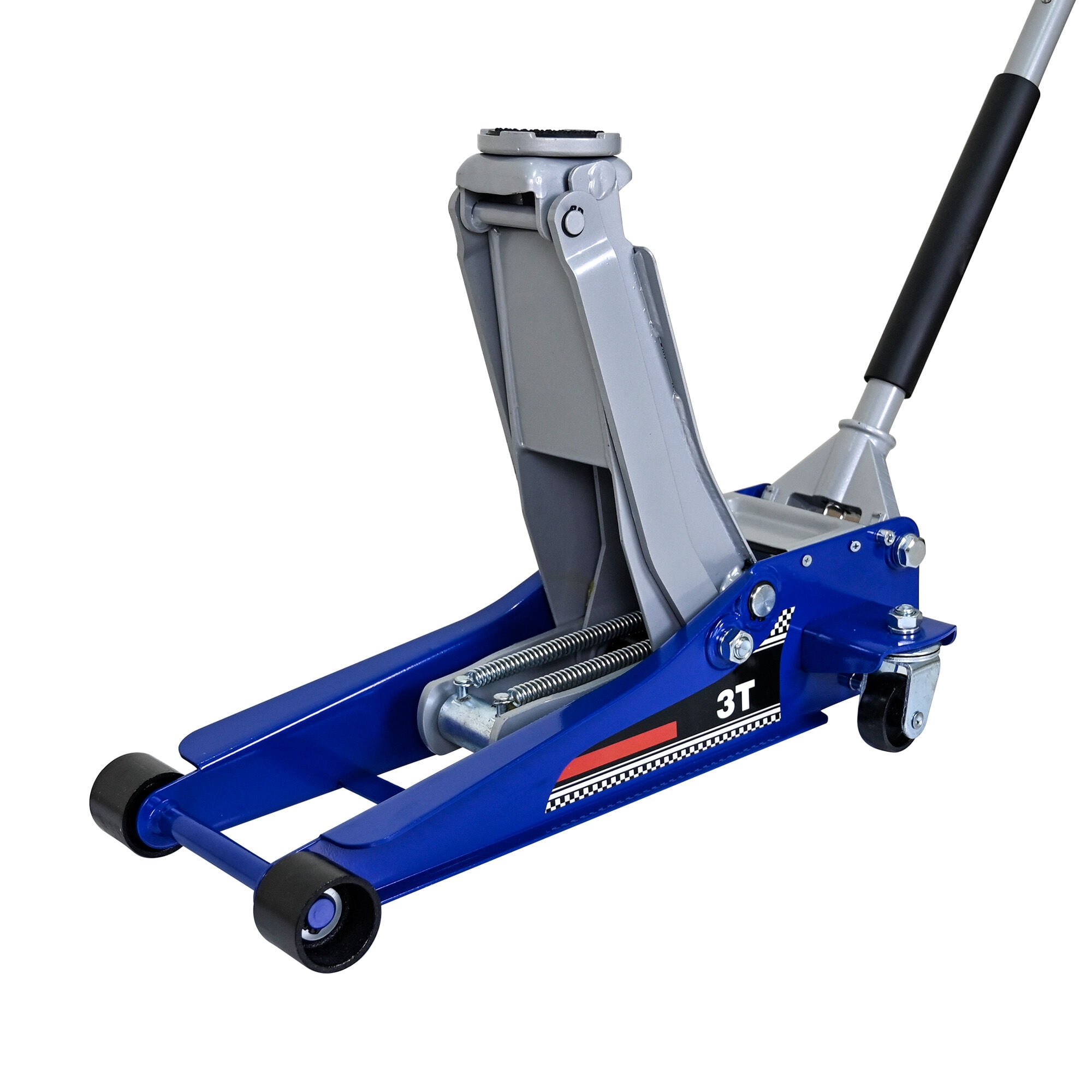 3-Ton Low-Profile Hydraulic Floor Jack with Dual-Piston Pump, 6,600 lb Capacity