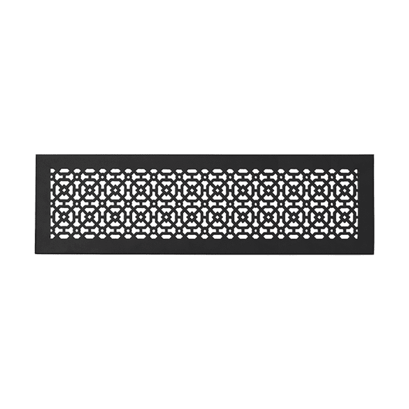 Achtek Air Return 6"x26" (Overall Size 8"x28") | Cast Aluminum Air Grille | HVAC Duct Cover for Home Ventilation