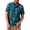 A263-Sky Blue, variant on Kalauyu Button Down Shirts for Men Plaid Print Short Sleeve Shirts Casual Button-Up Blouse Summer Beach Outdoor Daily Wear Tops