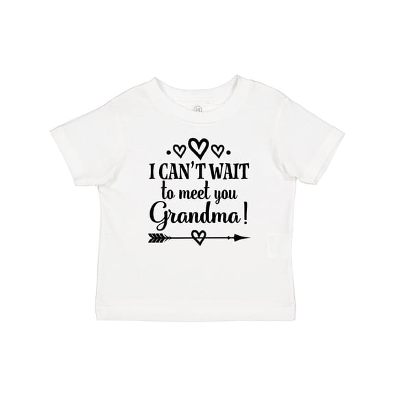 Inktastic I Can't Wait to Meet You Grandma Baby Announcement Boys or Girls Baby T-Shirt
