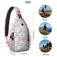 thumbnail image 3 of Crossbody Sling Bag with Tropical Sea and Animal Life Patterns, Layered Storage, Lightweight and Durable for Hiking, Photography, and Everyday Travel Needs, 3 of 4