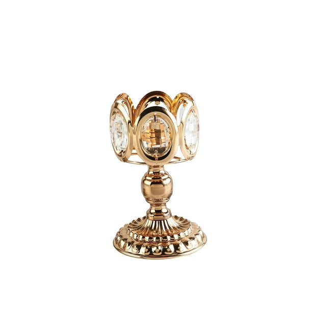 Porta vela Decoración de soporte de pilar de candelita de metal nórdico S Magideal Porta vela