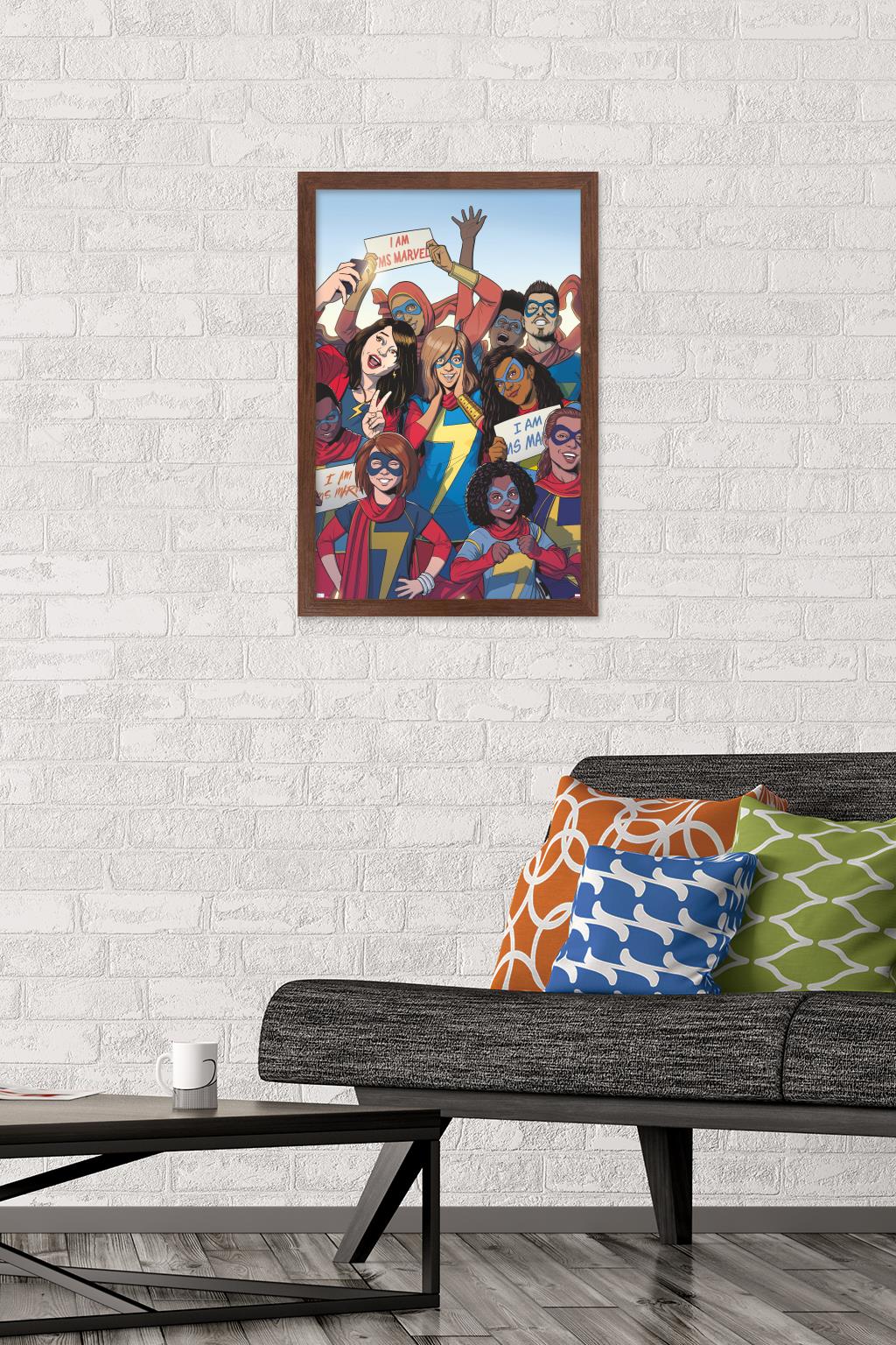 Marvel Comics - Ms. Marvel - Ms. Marvel #37 Wall Poster, 14.725" x 22.375", Framed