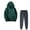 Green, variant on biudgviw Workout Sets for Women Oversized Long Sleeve Hoodies Pullover Tops Soft Stretch Jogger Pants Fall Winter Outfits Sweatsuit