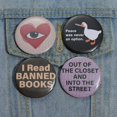 thumbnail image 4 of 44mm Rock Roll Tinplate Pin Punk Is Not Dead Forever Broche Insignias Solapa Botón Insignia Música Joyería Regalo Para Fans, 4 of 4