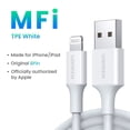 thumbnail image 1 of UGREEN MFi USB a Lightning Cable para iPhone 14 13 12 Pro Max 2.4A Carga rápida para iPhone para iPad Cable de datos del teléfono Tan Jianjun  unisex, 1 of 2
