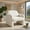 Beige, variant on Barara King Modern Comfy Arm Chair, Reading Chair,Modern Accent Chair with Waist Pillow and Armrests for Living Room Bedroom-Beige