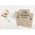 thumbnail image 4 of Inkdotpot 30Deer Jungle Animals Baby Shower Rustic Invitation Cards Fill In Blank Invites, 4 of 7