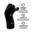 thumbnail image 2 of Rodillera Elástica Deportiva De Compresión Para Gimnasios Talla G Malubero Negro, 2 of 5
