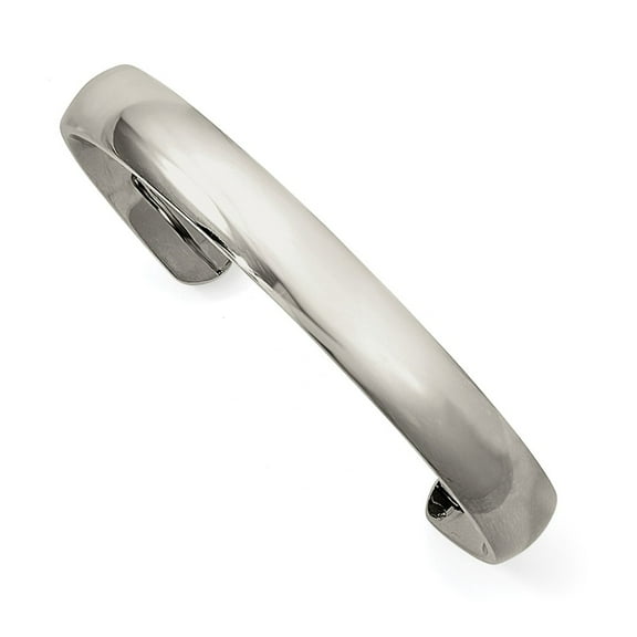 Primal Steel Stainless Steel 10mm Cuff Bangle