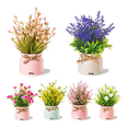 thumbnail image 2 of Plantas Artificiales Belug Flor Bonsai En Macetas Decoración 6pcs, 2 of 3
