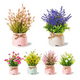thumbnail image 2 of Plantas Artificiales Belug Flor Bonsai En Macetas Decoración 6pcs, 2 of 3