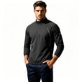 thumbnail image 2 of Maqroz Long Sleeve Workout Tops Men 1/4 Zip Mock Neck Athletic Sun Protection Shirt Moisture Wicking Training Gym Sweatshirt Lightweight Running Golf Top, 2 of 8