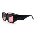 thumbnail image 6 of Retro Octagonal Dimensional Plastic Thick Temple Fashion Sunglasses Black - Pink, 6 of 8