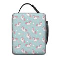 thumbnail image 5 of Unicorn and Wing Blue Pattern Insulated Lunch Bag for Men Women,Waterproof Lunch Box for Work,Picnic or Travel,Thermal Insulation,10.63x9.06x3.54 Inches, 5 of 5