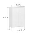 thumbnail image 4 of Steel Storage Cabinets, 2 door miscellaneous storage cabinet, garage tool storage cabinet, White, 4 of 7