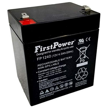 FirstPower FP1240 12V 4AH UPS Battery for Best Technologies Fortress