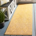 thumbnail image 2 of Safavieh Courtyard Teodor Geometric Indoor/Outdoor Runner Rug, Gold, 2'3" x 8', 2 of 9