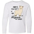 thumbnail image 3 of Inktastic Mimi's You Say Alpaca My Bags Long Sleeve Youth T-Shirt, 3 of 5