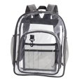 thumbnail image 1 of Mochila transparente Salvador Durable con correa reforzada Resistente al agua Accesorio frontal Bolso multifunción de bolsillo para mujeres Gris oscuro, 1 of 6