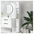 thumbnail image 4 of Bathroom Storage Cabinet, 71" Tall Narrow Linen Tower, White Bathroom Organizer with Adjustable Shelves & Doors for Living Room, Kitchen, Hallway, 4 of 9