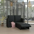 thumbnail image 1 of vidaXL 2 Piece Garden Lounge Set with Cushions Poly Rattan Black, 1 of 5