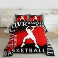 thumbnail image 2 of Manfei Basketball Sport Bedding Comforter Set,Ball Game Player Twin Comforter Sets,Red Black White Bedding Set For Kids Boys,Super Cozy Room Decorative Reversible,2 Pieces, 2 of 8
