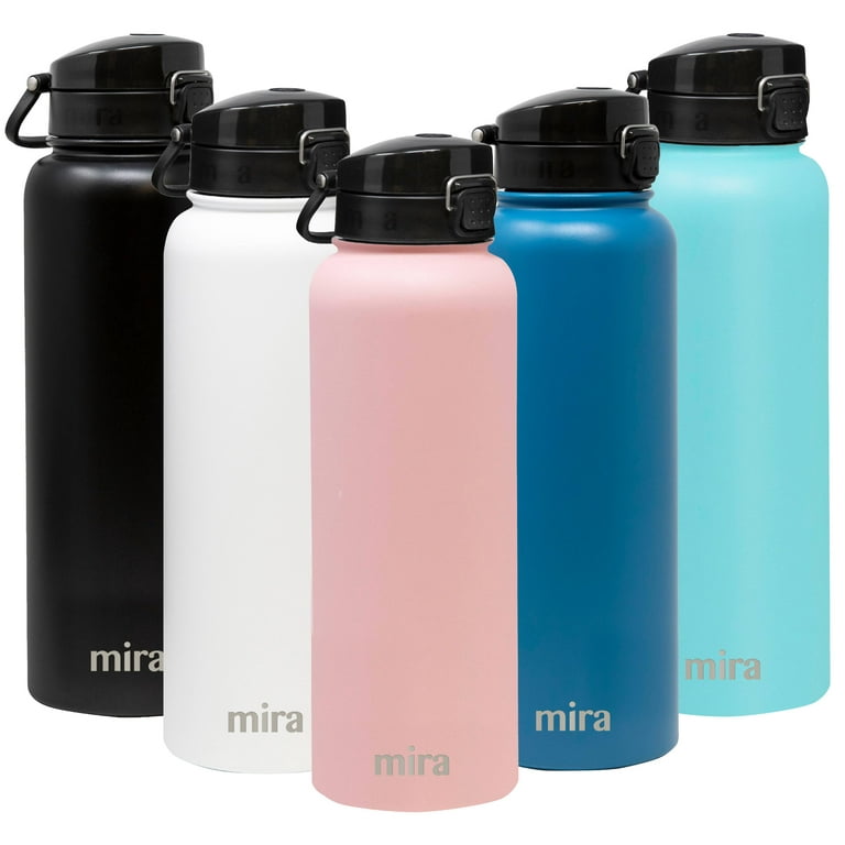Mira 32 oz Stainless Steel Water Bottle,Vacuum Insulated Metal Thermos Flask Keeps Cold for 24 Hours, Robin Blue, Size: 32 oz (960 mL, 1 qt)