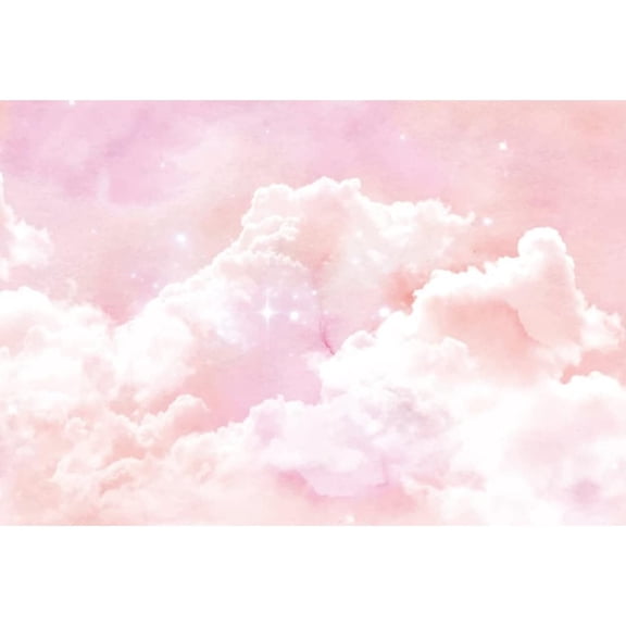 Pink Cloud Backdrop Pastel Pink Clouds Abstract Sky Photography Background for Girls Newborn Baby Shower Birthday Party Decorations Banner Cake Smash Supplies Photo Booth Props