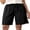 Black , variant on Sucegi Trendy Black Drawstring Shorts for Women - Loose Fit with Side Pockets, Perfect for Casual Wear