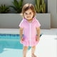thumbnail image 3 of Bata de Playa con Toalla para Niña Pequeña (Rosa, 3-4 Años), 3 of 6