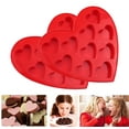 thumbnail image 7 of 2 Pack Heart Shape Silicone Cake Mold, 10 Cavity Candy and Chocolate Mold, Food Grade Flexible Baking Mold for Desserts, Gummies, Ice Cubes, Valentine DIY Treats, 7 of 7
