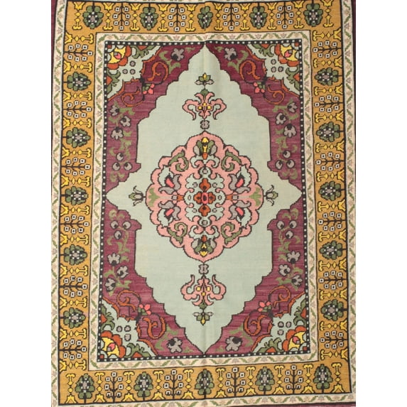 Ahgly Company Machine Washable Indoor Rectangle Traditional Sienna Brown Area Rugs, 2' x 5'