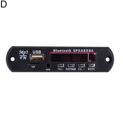 Black Colors Screen Display fosa DC 5V/12V Bluetooth 5.0 Audio Decoder Board Audio Module USB AUX SD FM Radio Lossless MP3/WMA/WAV/FLAC/APE Decoder Board Module 