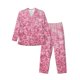 thumbnail image 1 of Fotbe Pink Glitter Pijama de Hombre con Estampado de Manga Larga, Conjunto de 2 Piezas, Ropa de Dormir Suave y Cómoda con Bolsillos-Large, 1 of 7