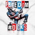 thumbnail image 2 of Skeleton Musician Freedom Rocks Long Sleeve TShirt Men Women Brisco Brands X, 2 of 5