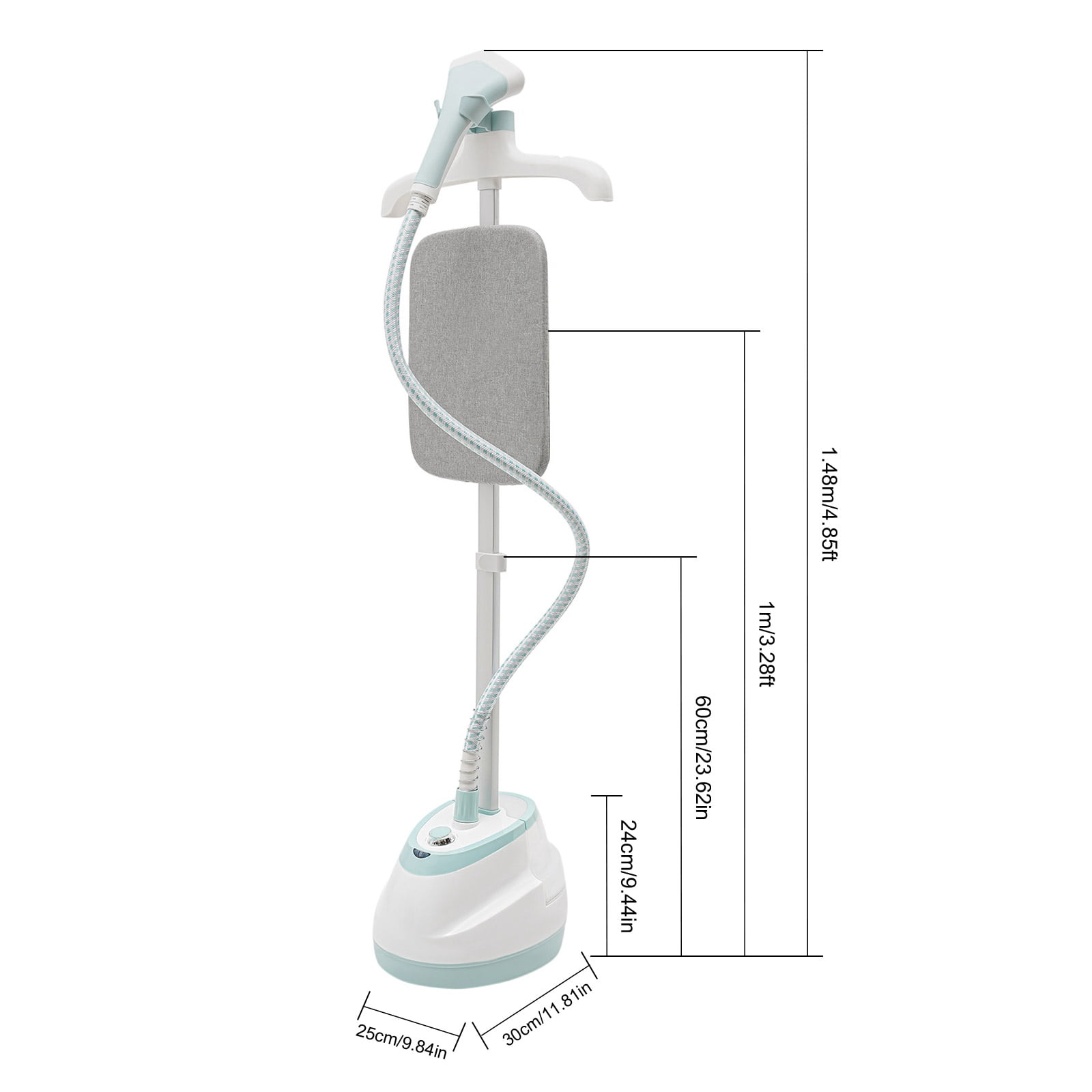 White PP 30x25x24cm Ironing Machine 1350w Ironing Machine Vertical Steam Ironing Machine