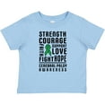 thumbnail image 3 of Inktastic Cerebral Palsy Awareness Strength Support and Courage Boys or Girls Baby T-Shirt, 3 of 5
