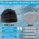 thumbnail image 3 of Gorro de natación grande para mujeres y hombres, gorro de natación de diseño especial para cabello rizado muy largo y grueso, tejido de trenzas de silicona, mantiene tu cabello seco(Lirio az, 3 of 5