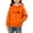 Orange, variant on BaoFuBaoMei Travel Hoodies for Boys Girls Halloween Ghost Long Cuffed Sleeve Sweatshirt Tops with Pockets Fleece Lined Loose Hooded Fall Outfits for Daily Wear School Party Classroom Celebration