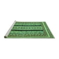 thumbnail image 2 of Ahgly Company Machine Washable Indoor Rectangle Abstract Turquoise Blue Modern Area Rugs, 7' x 9', 2 of 4