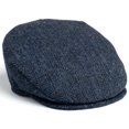 thumbnail image 2 of Hanna Hats of Donegal Harris Scottish Tweed 100% Wool Vintage Flat Driving Cap Handcrafted in Ireland, 2 of 6